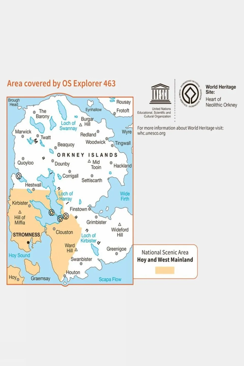 Explorer Map 463 Orkney - West Mainland