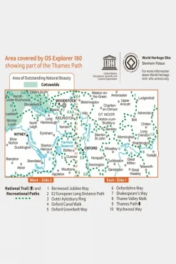 Explorer Map 180 Oxford Witney & Woodstock