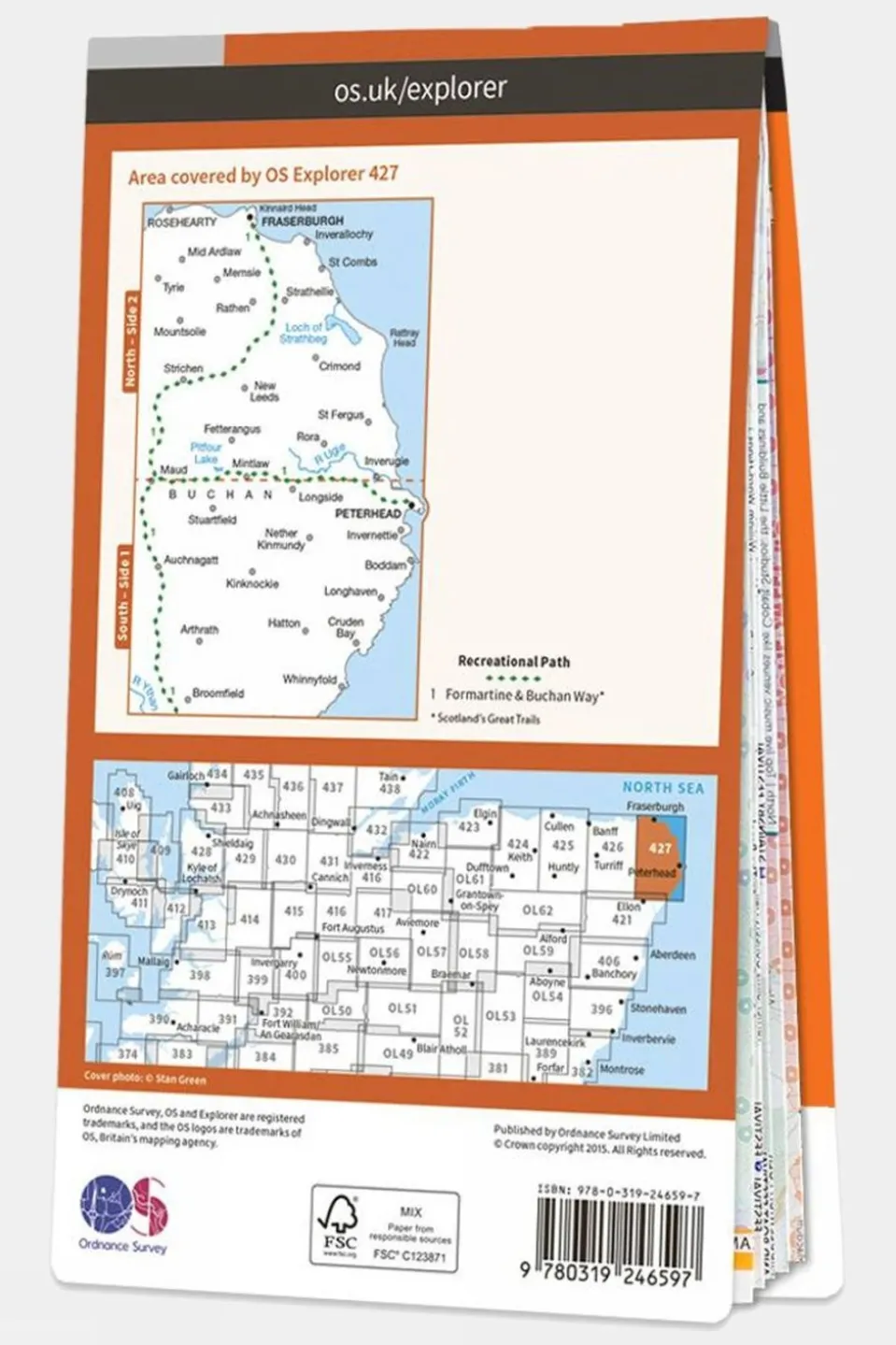Explorer Map 427 Peterhead and Fraserburgh
