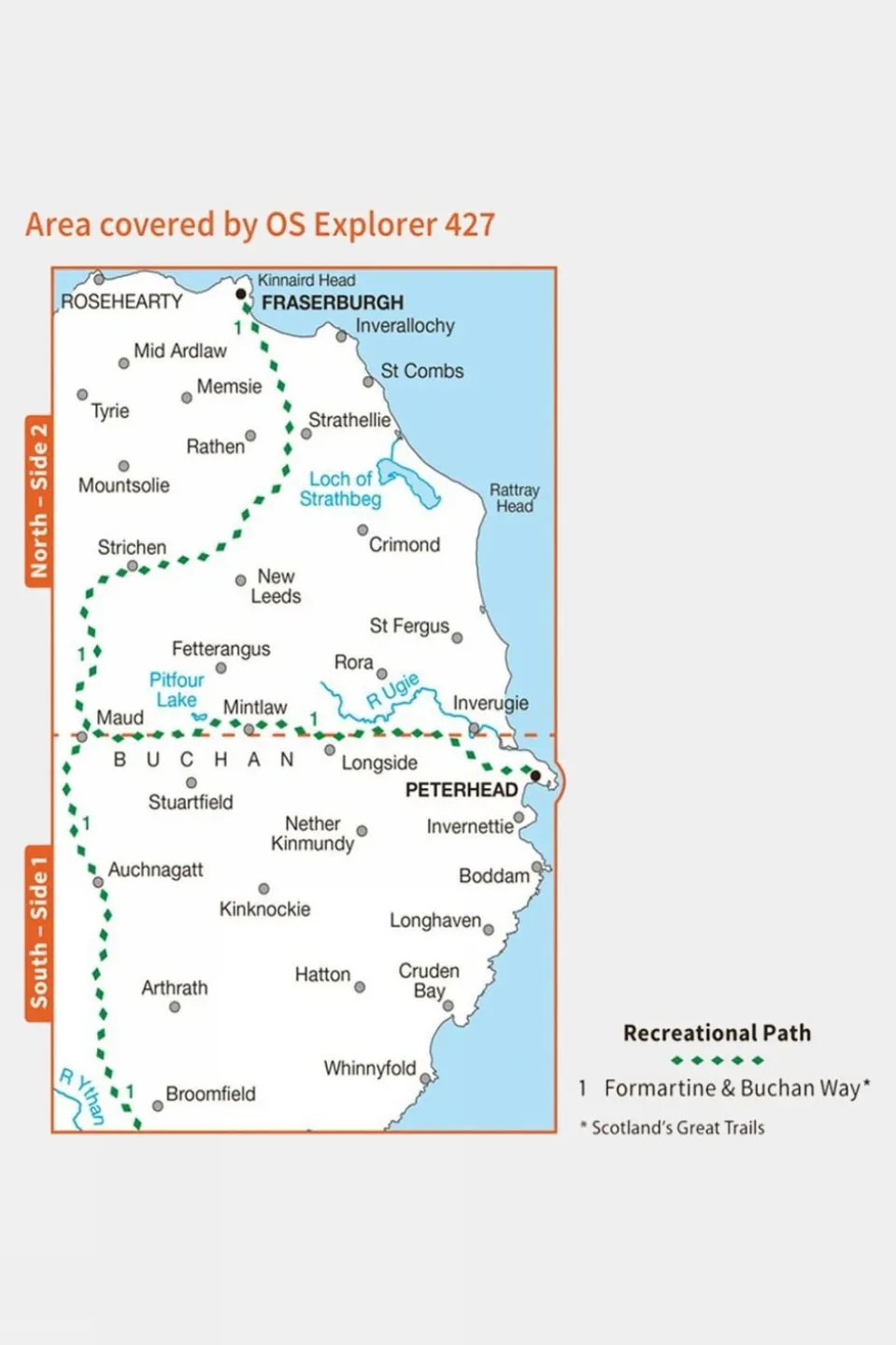 Explorer Map 427 Peterhead and Fraserburgh