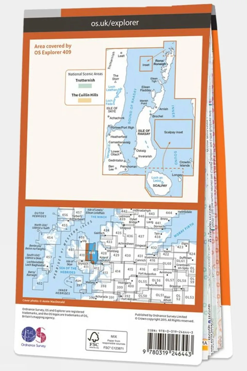 Explorer Map 409 Raasay, Rona and Scalpay