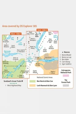 Explorer Map 385 Rannoch Moor and Ben Alder