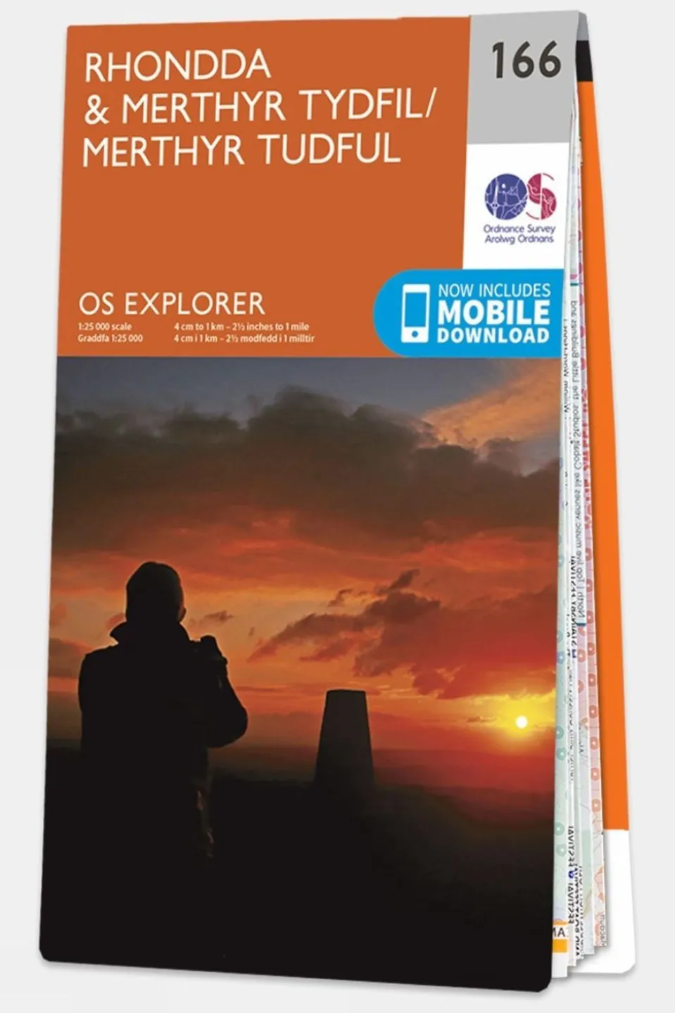 Explorer Map 166 Rhondda and Merthyr Tydfil