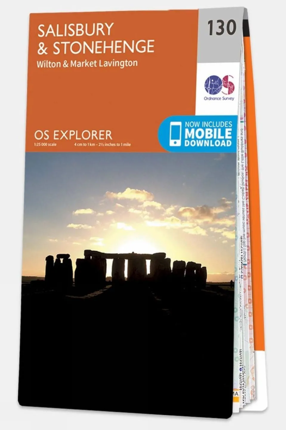 Explorer Map 130 Salisbury and Stonehenge