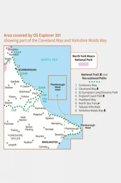 Explorer Map 301 Scarborough, Bridlington and Flamborough Head
