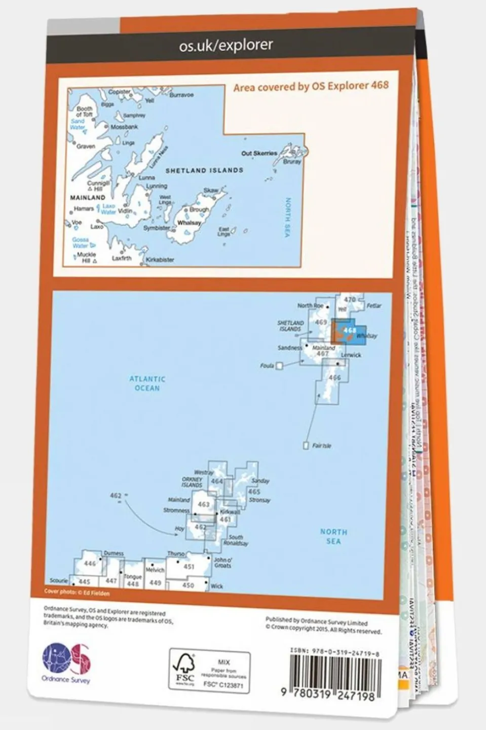 Explorer Map 468 Shetland - Mainland North East