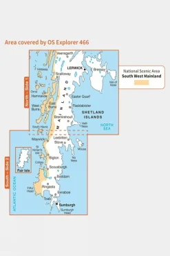 Explorer Map 466 Shetland - Mainland South