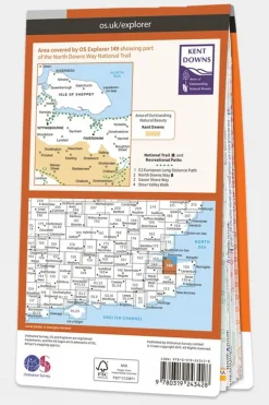 Explorer Map 149 Sittingbourne and Faversham