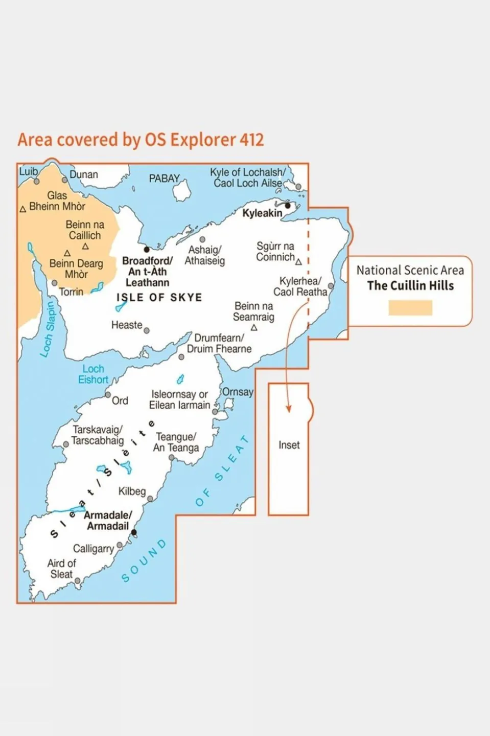 Explorer Map 412 Skye - Sleat