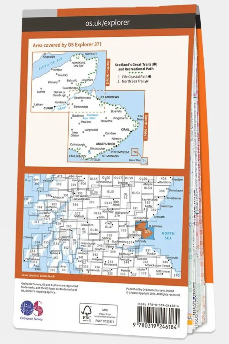 Explorer Map 371 St Andrews and East Fife