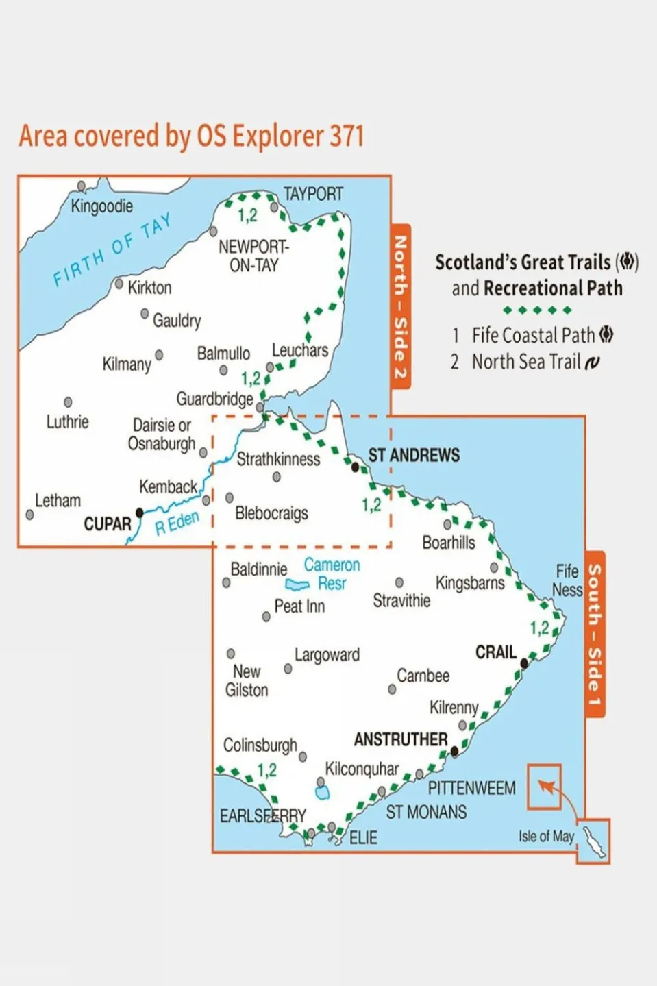 Explorer Map 371 St Andrews and East Fife