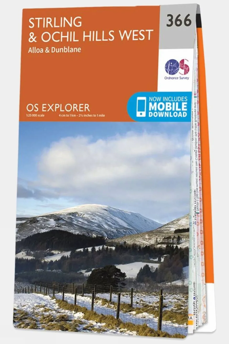 Explorer Map 366 Stirling and Ochil Hills West