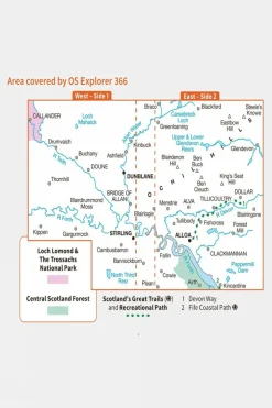 Explorer Map 366 Stirling and Ochil Hills West