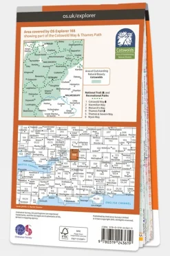 Explorer Map 168 Stroud, Tetbury and Malmesbury