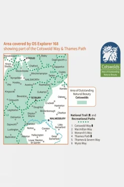 Explorer Map 168 Stroud, Tetbury and Malmesbury