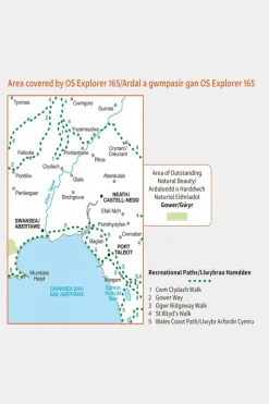 Explorer Map 165 Swansea