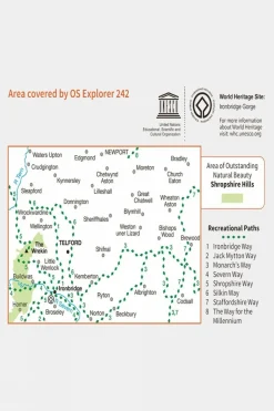 Explorer Map 242 Telford, Ironbridge and The Wrekin