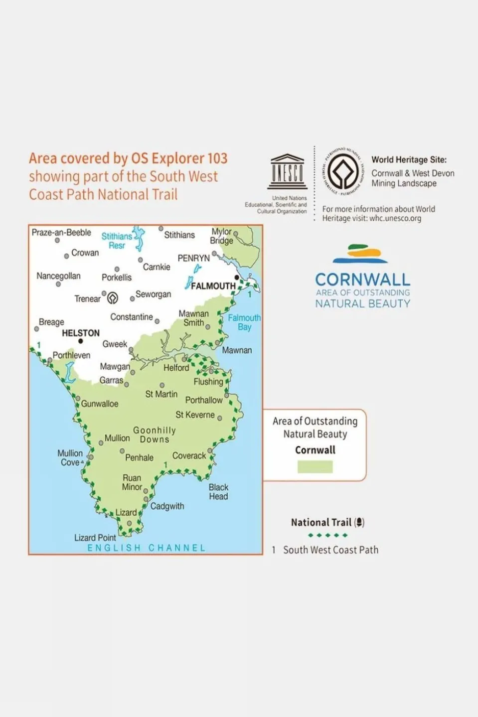 Explorer Map 103 The Lizard