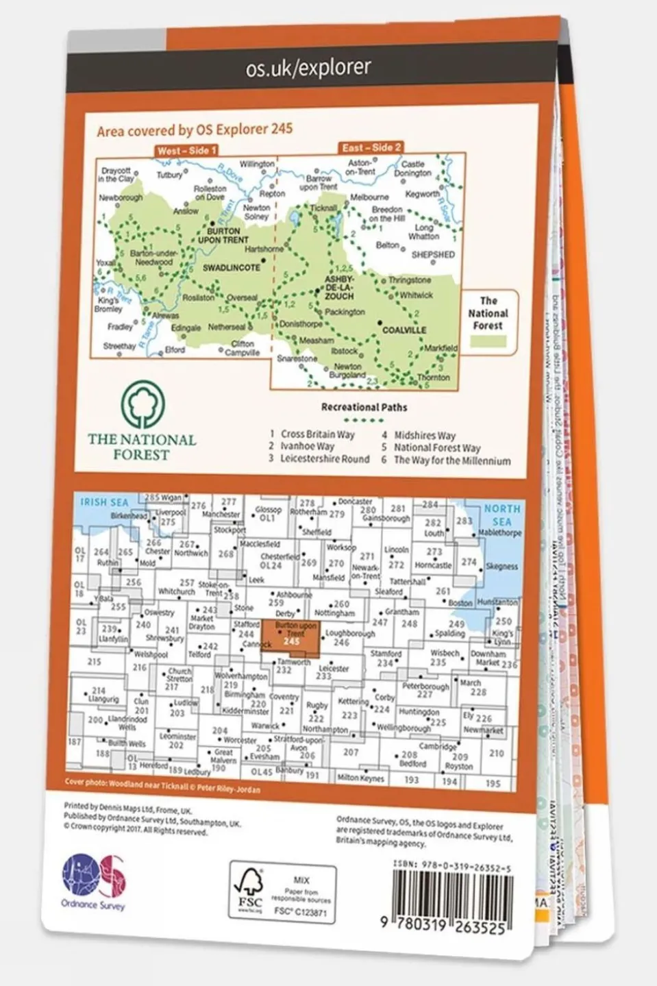 Explorer Map 245 The National Forest