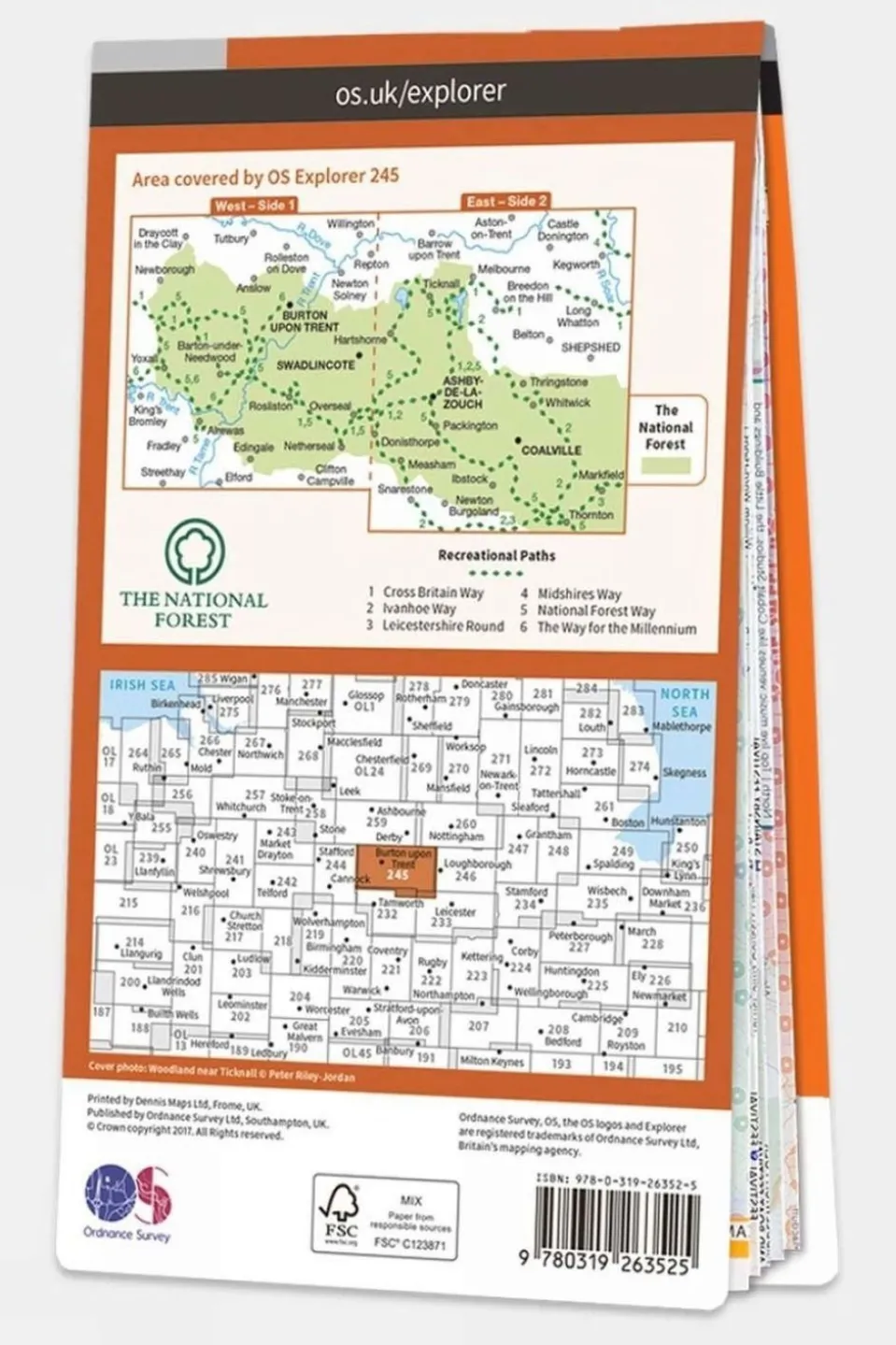 Explorer Map 245 The National Forest