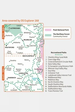 Explorer Map 268 Wilmslow, Macclesfield and Congleton