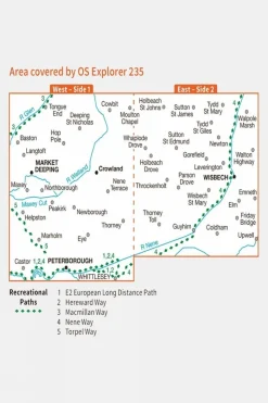 Explorer Map 235 Wisbech and Peterborough North