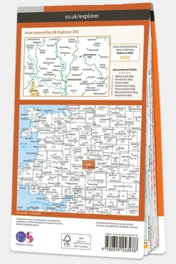 Explorer Map 204 Worcester and Droitwich Spa