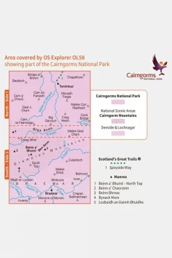 Explorer Map OL58 Braemar, Tomintoul and Glen Avon