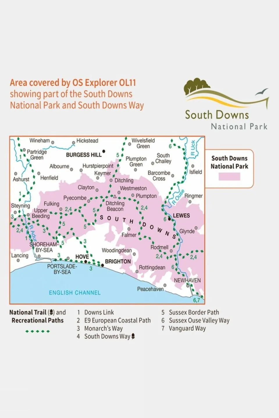 Explorer Map OL11 Brighton and Hove