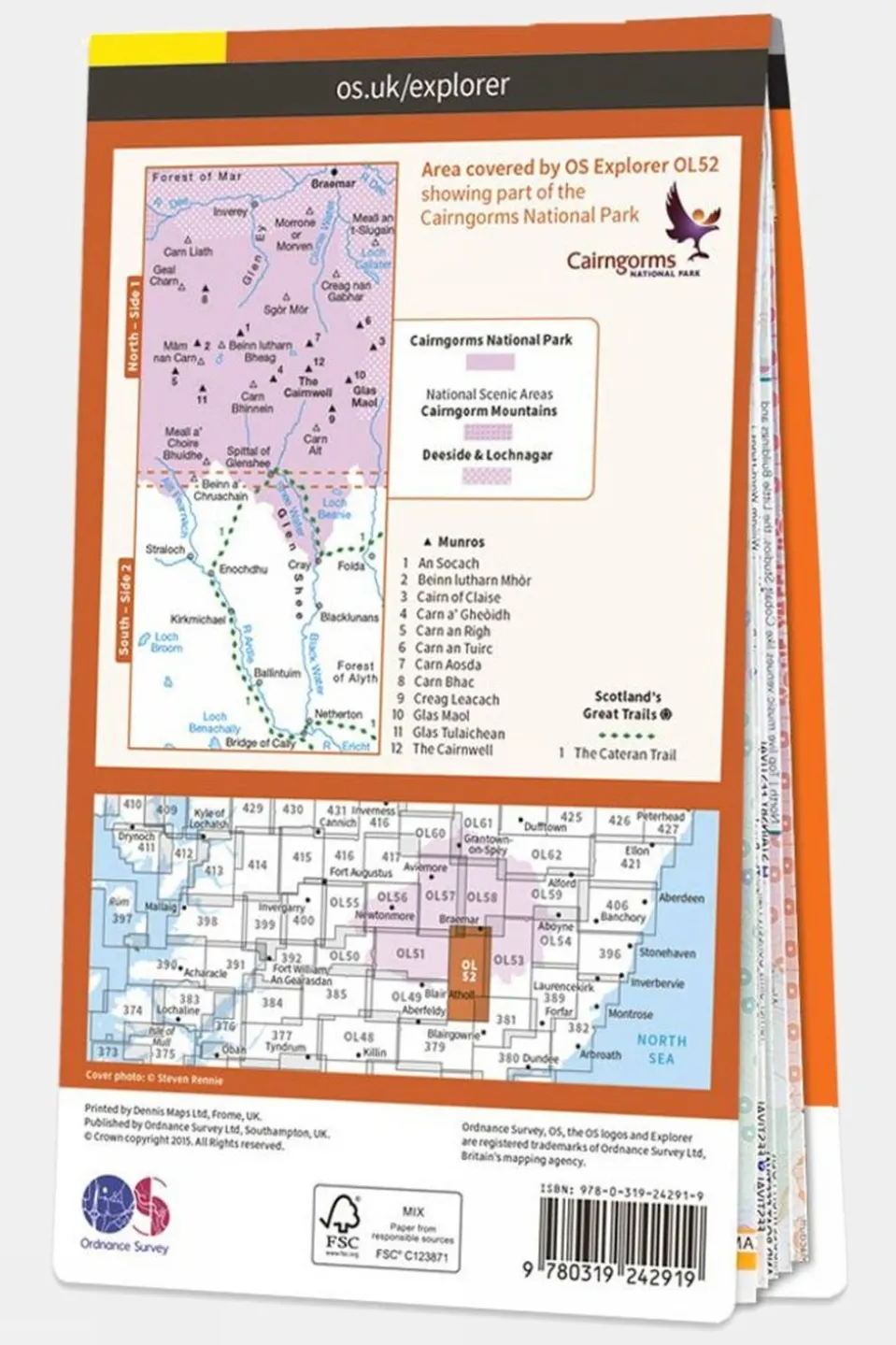 Explorer Map OL52 Glen Shee and Braemar