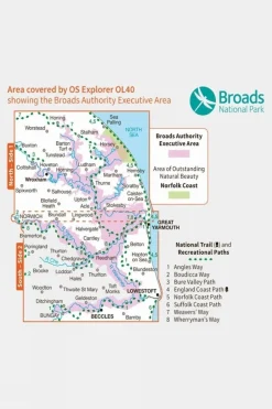 Explorer Map OL40 The Broads