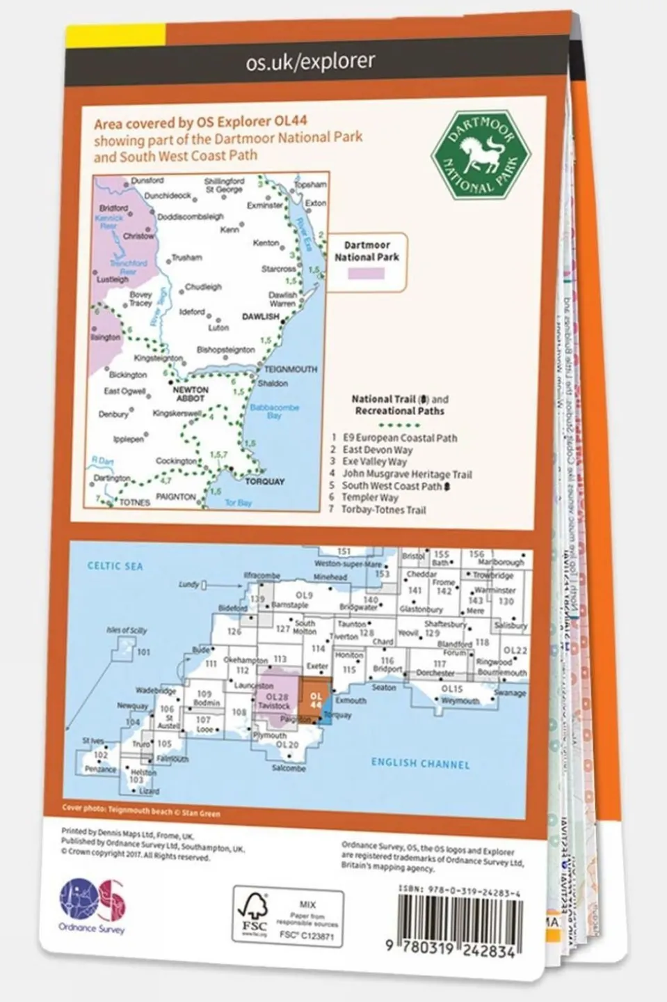 Explorer Map OL44 Torquay and Dawlish
