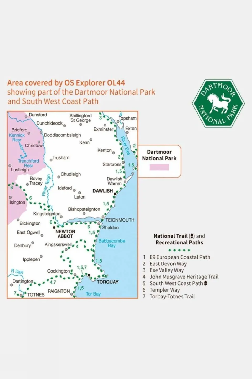 Explorer Map OL44 Torquay and Dawlish