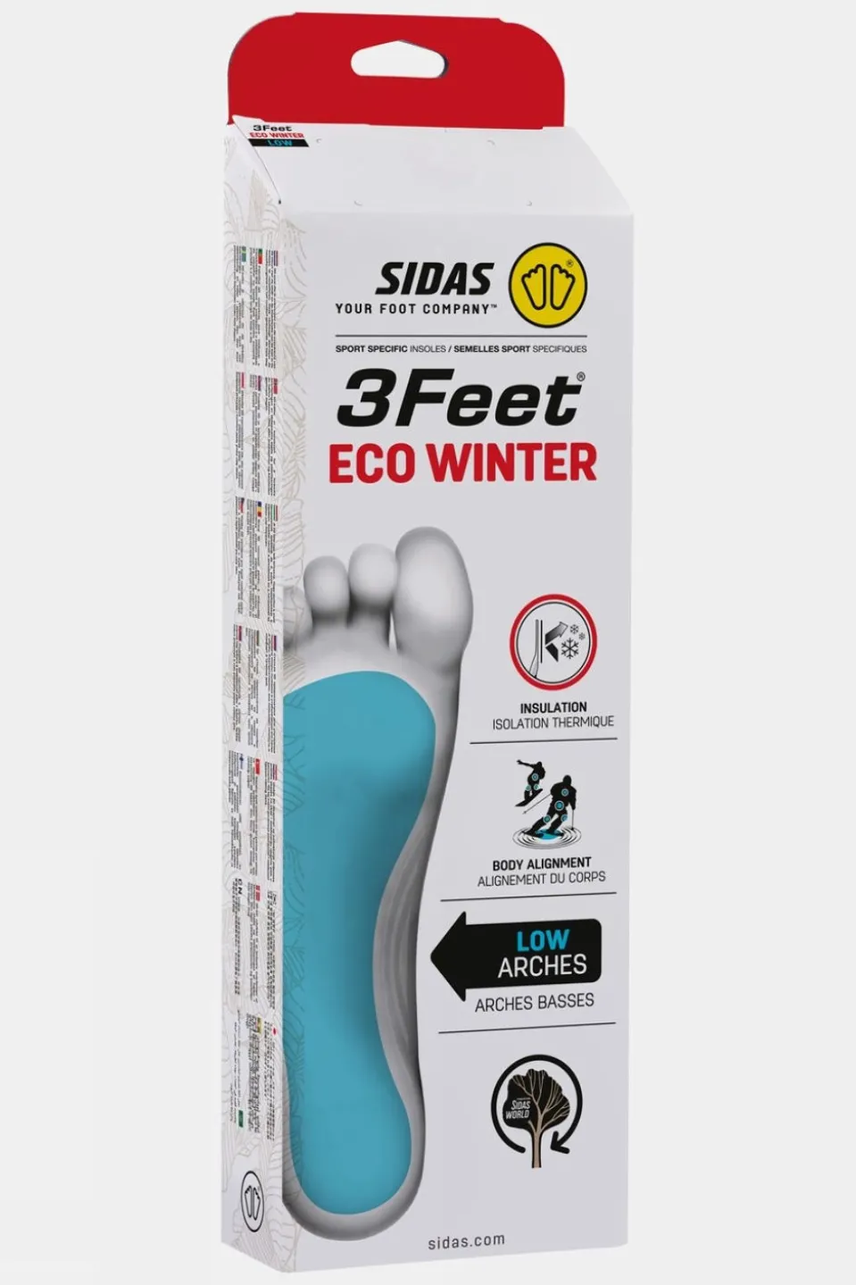 3Feet Eco Winter Ski Boots Insoles - Low
