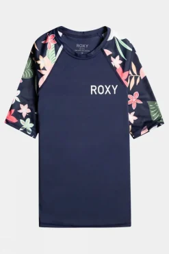 Girls Printed Short Sleeve Rashguard