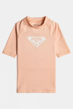 Girls Whole Hearted Short Sleeve Rashguard