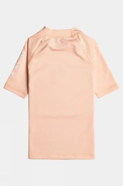 Girls Whole Hearted Short Sleeve Rashguard