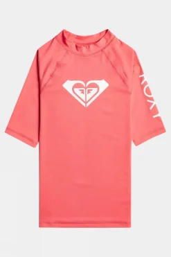 Girls Wholehearted Short Sleeve Rash Vest