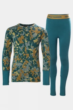 Juniors Graphic Lifa Merino Base Layer Set