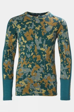 Juniors Graphic Lifa Merino Base Layer Set