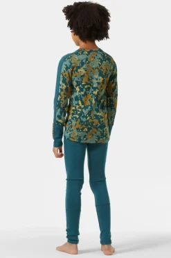 Juniors Graphic Lifa Merino Base Layer Set