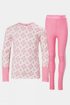 Juniors Graphic Lifa Merino Base Layer Set