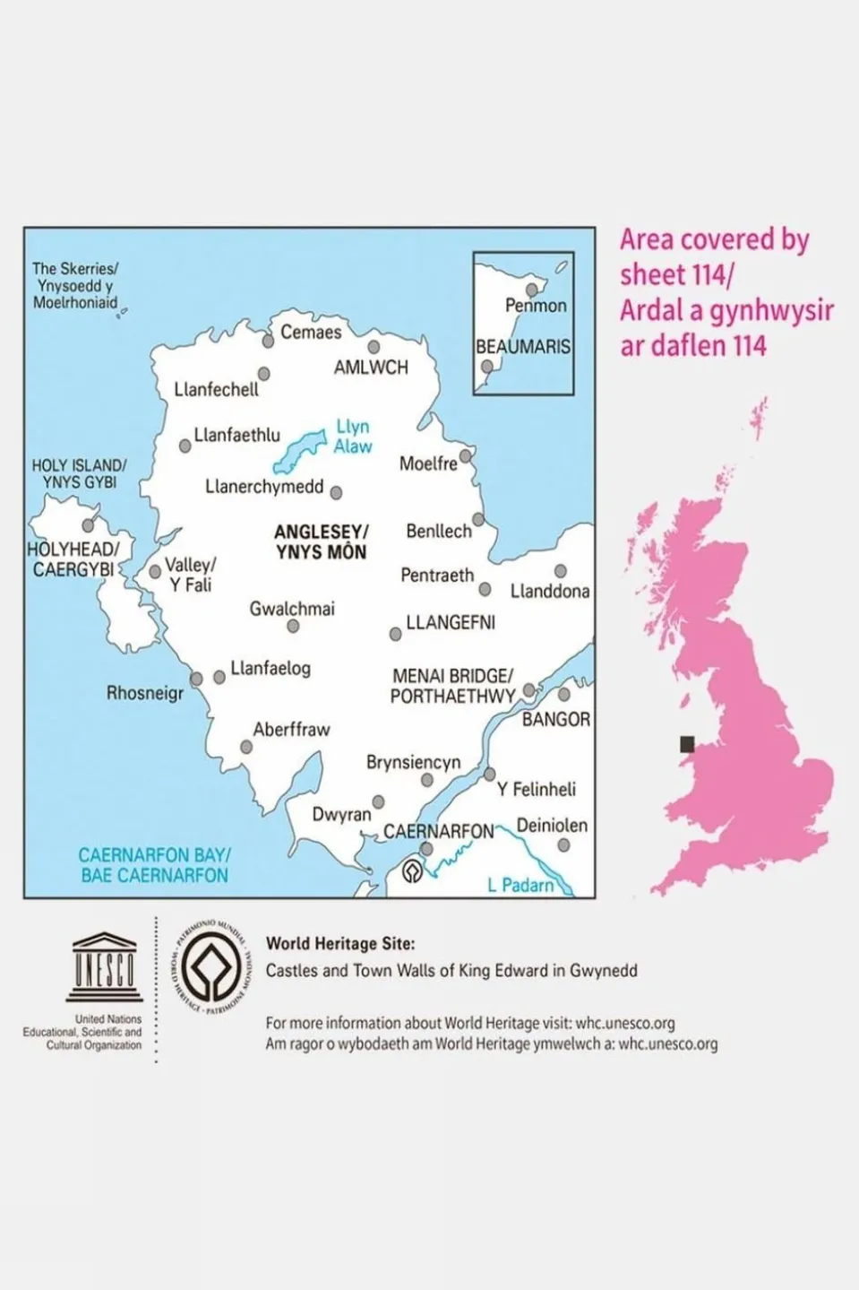 Landranger Map 114 Anglesey