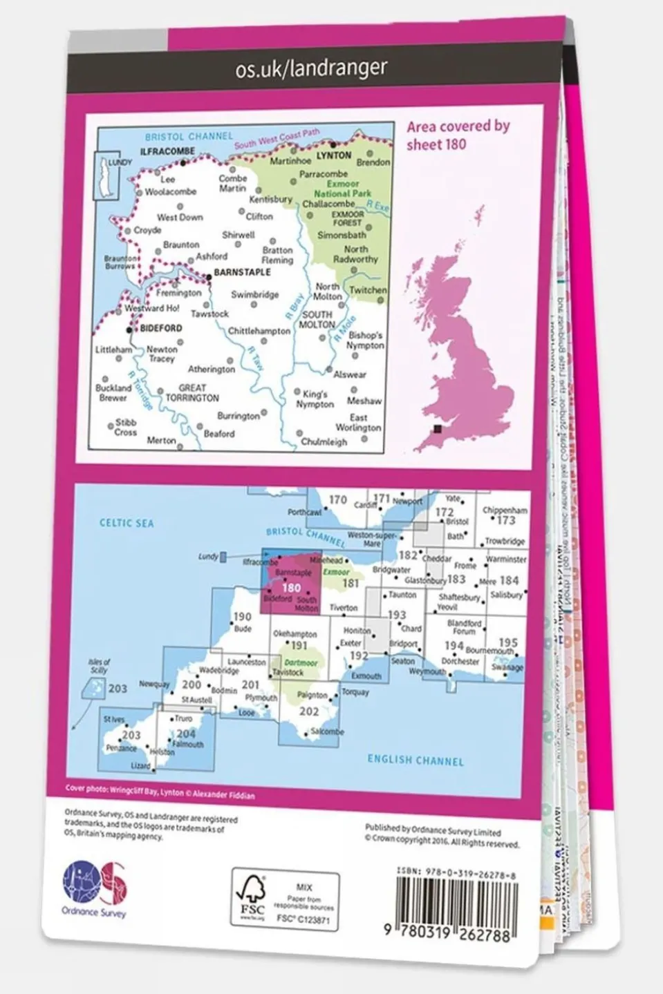 Landranger Map 180 Barnstaple and Ilfracombe