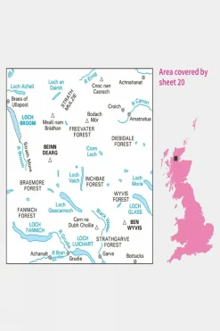 Landranger Map 20 Beinn Dearg and Loch Broom