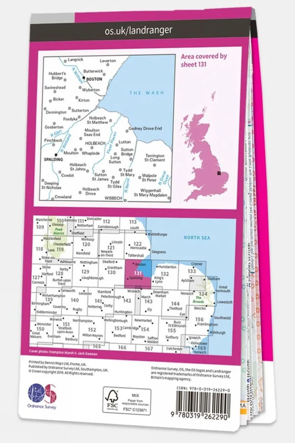 Landranger Map 131 Boston and Spalding