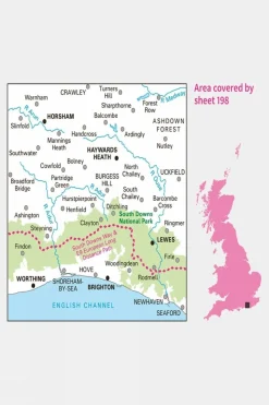 Landranger Map 198 Brighton and Lewes
