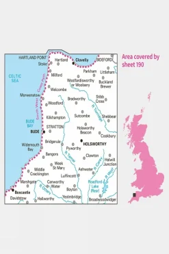 Landranger Map 190 Bude and Clovelly