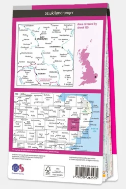 Landranger Map 155 Bury St Edmunds