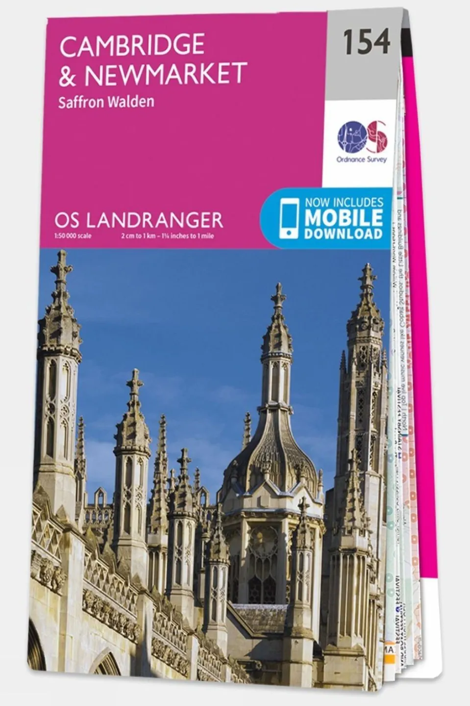 Landranger Map 154 Cambridge and Newmarket